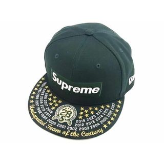 シュプリーム(Supreme)の■新品■未使用■ Supreme シュプリーム ニューエラコラボ アンディスピューテッド ポリエステル キャップ 帽子 サイズ7 1/2  AS9728(キャップ)