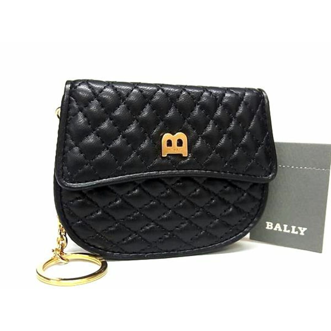 Bally(バリー)の■新品同様■ BALLY バリー レザー キルティング キーホルダー コインケース コインパース 小銭入れ ブラック系 BJ0745 メンズのファッション小物(長財布)の商品写真