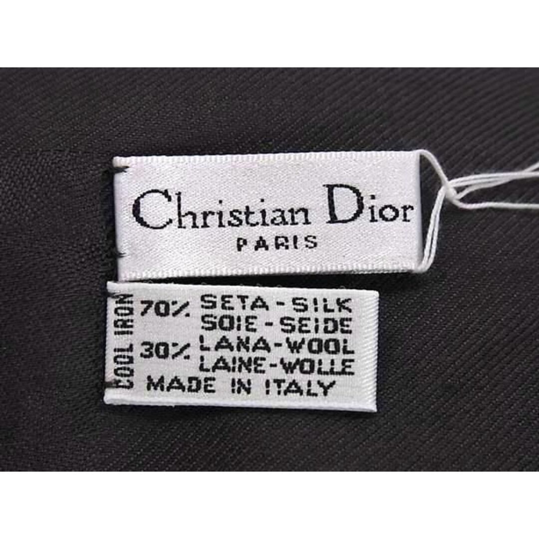 Dior(ディオール)の■新品■未使用■ ChristianDior ディオール トロッター シルク×ウール フリンジ スカーフ ストール ダークパープル系 AS9612 メンズのファッション小物(その他)の商品写真