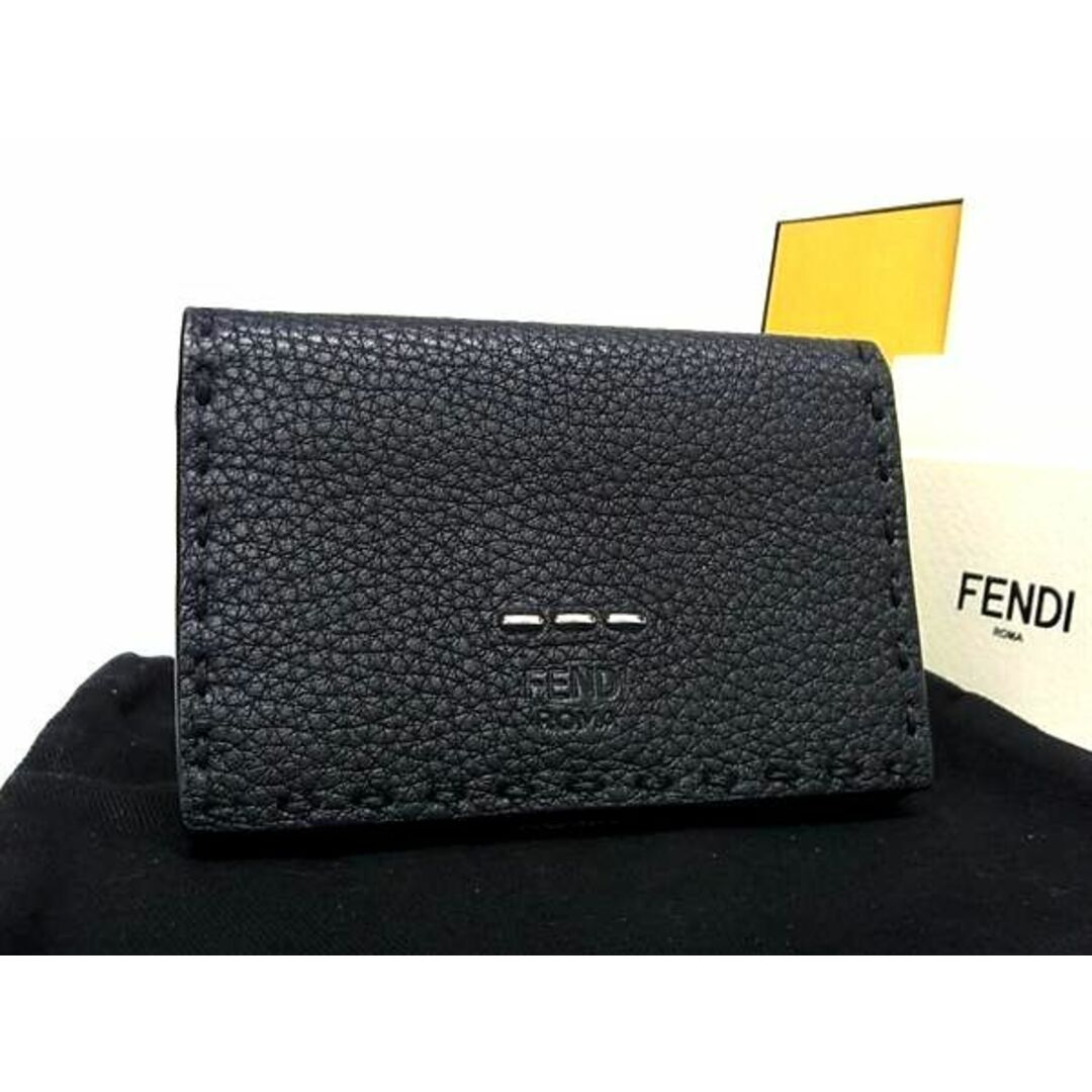 FENDI(フェンディ)の■新品■未使用■ FENDI フェンディ セレリア レザー 二つ折り カード入れ 名刺入れ レディース ブラック系 AV5557 メンズのメンズ その他(その他)の商品写真