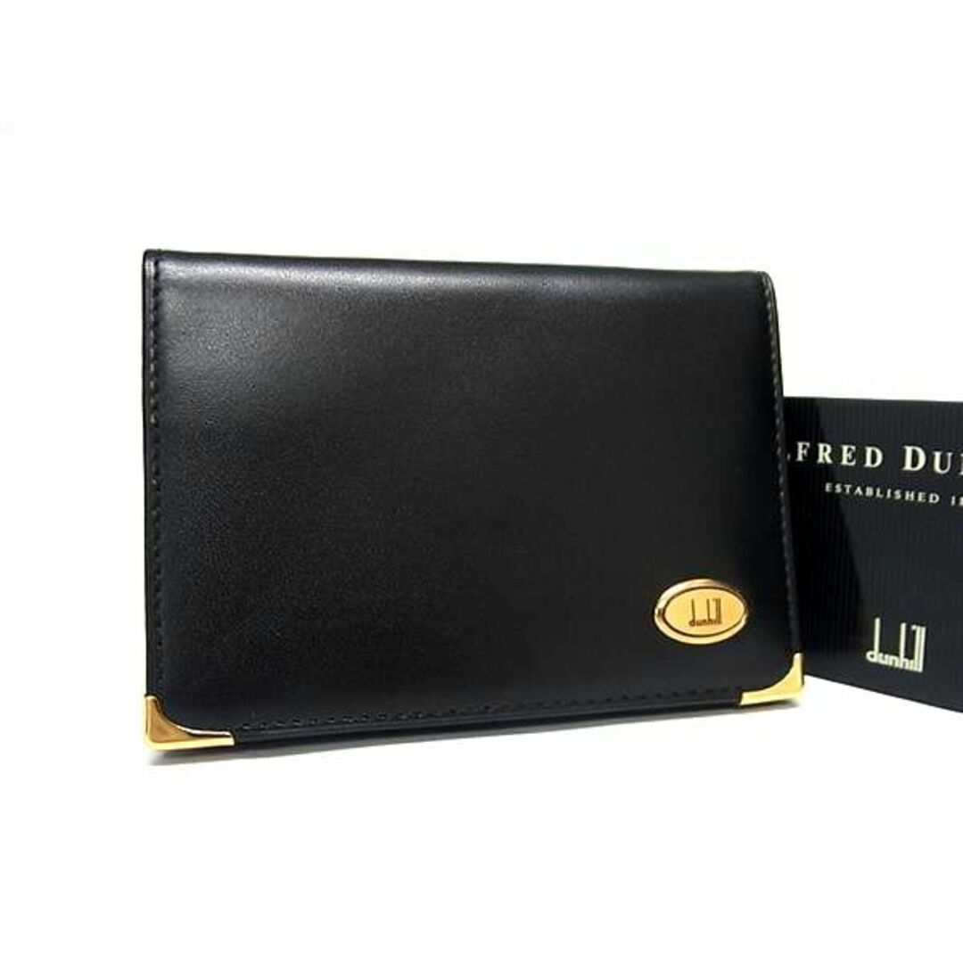 Dunhill(ダンヒル)の■新品同様■ dunhill ダンヒル レザー カードケース カード入れ 名刺入れ パスケース メンズ ブラック系 FA0107 メンズのメンズ その他(その他)の商品写真