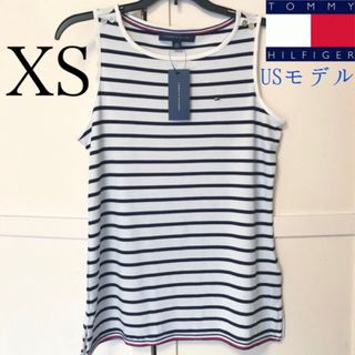 トミーヒルフィガー(TOMMY HILFIGER)のレア 新品 トミーヒルフィガー USA タンクトップ XS(タンクトップ)