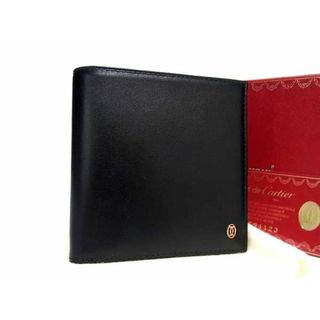 Cartier - ■新品同様■ Cartier カルティエ パシャ レザー 二つ折り 財布 ウォレット 小銭入れ 札入れ メンズ ブラック系 AW1943