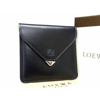 ロエベ(LOEWE)の■新品■未使用■ LOEWE ロエベ アナグラム レザー ミニ 財布 コインパース コインケース 小銭入れ ブラック系 AW1923(財布)