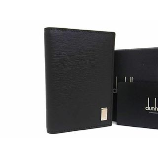 ダンヒル(Dunhill)の■新品同様■ dunhill ダンヒル レザー カードケース カード入れ 名刺入れ メンズ ブラック系 AW1884(その他)