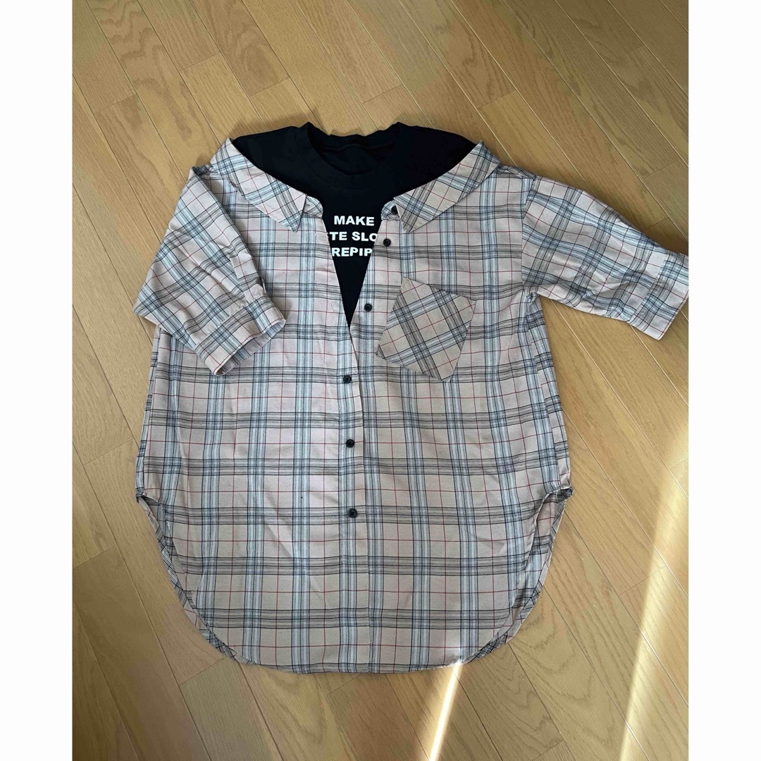 repipi armario  レイヤードシャツ キッズ/ベビー/マタニティのキッズ服女の子用(90cm~)(Tシャツ/カットソー)の商品写真