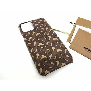 バーバリー(BURBERRY)の■新品■未使用■ BURBERRY バーバリー TBモノグラム PVC iPhone11 Pro対応 アイフォンケース スマホケース ブラウン系 BE8317(その他)