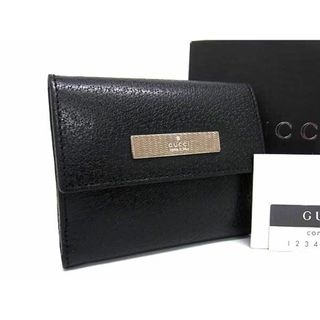 グッチ(Gucci)の■新品■未使用■ GUCCI グッチ レザー 二つ折り 財布 ウォレット 小銭入れ 札入れ ブラック系 AV8829(長財布)