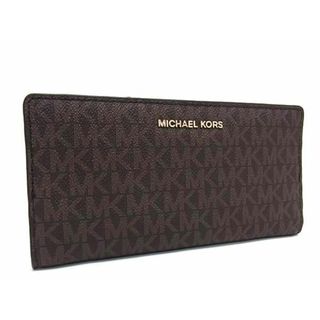 マイケルコース(Michael Kors)の■新品■未使用■ MICHAEL KORS マイケルコース MK柄 PVC 二つ折り 長財布 ウォレット レディース ブラウン系 AW1876(その他)