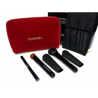 シャネル(CHANEL)の■新品■未使用■ CHANEL シャネル レ パンソー ドゥ シャネル 2019 メイクブラシセット 化粧ブラシ ポーチ 3本セット レッド系 FA1204(ポーチ)