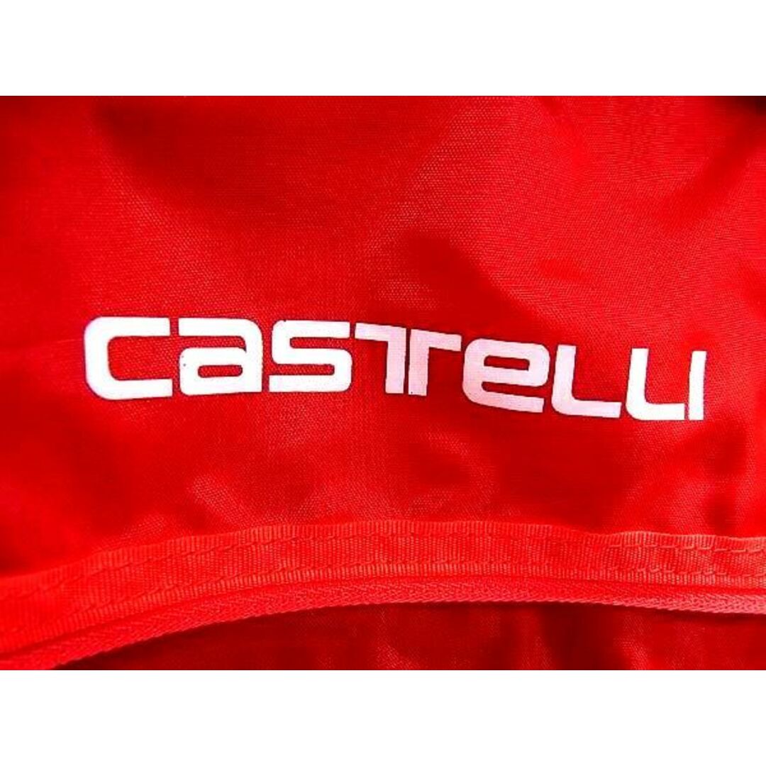 ■新品同様■ CASTELLI カステリ ナイロン リュックサック バックパック デイパック メンズ ブラック系×レッド系 BF6203 メンズのバッグ(バッグパック/リュック)の商品写真