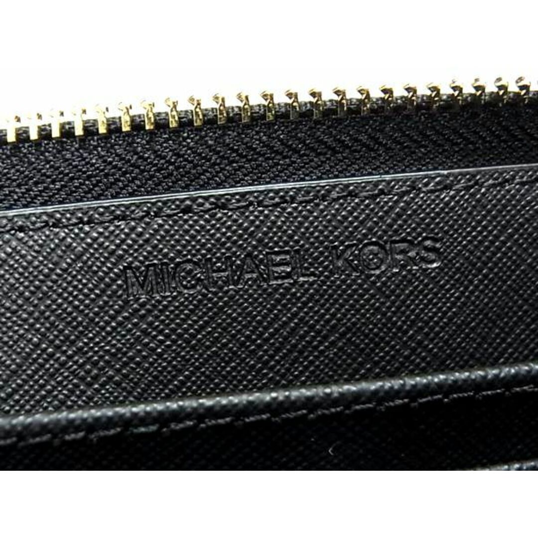 Michael Kors(マイケルコース)の■新品■未使用■ MICHAEL KORS マイケルコース レザー ラウンドファスナー 長財布 ウォレット レディース ブラック系 AS9622 レディースのファッション小物(その他)の商品写真