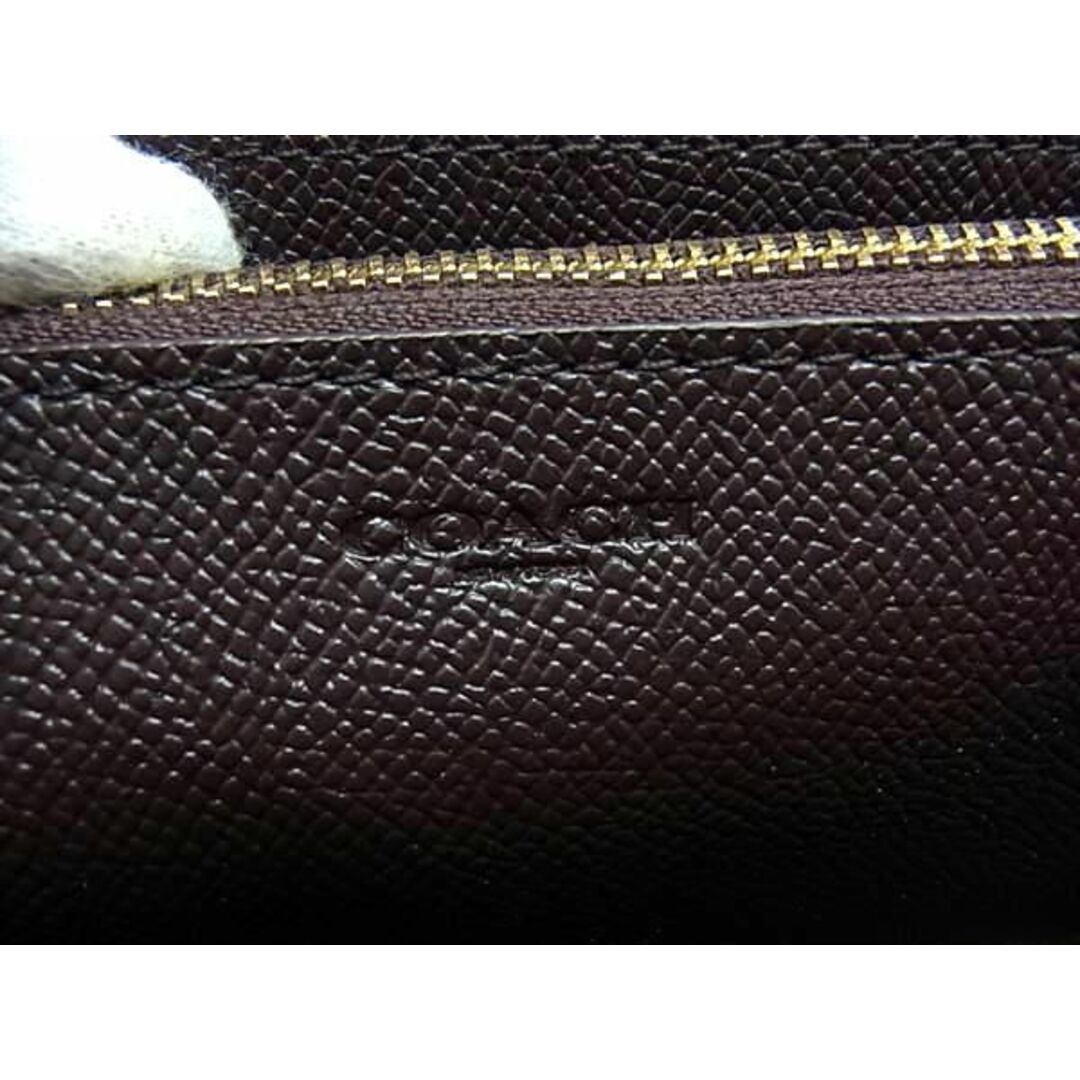 COACH(コーチ)の■新品同様■ COACH コーチ CC953 アコーディオン ジップ レザー ラウンドファスナー 長財布 ウォレット ブラック系 AV8807 レディースのファッション小物(財布)の商品写真