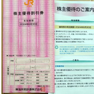 JR東海　株主優待割引券　1枚　期限2024年6月30日(鉄道乗車券)