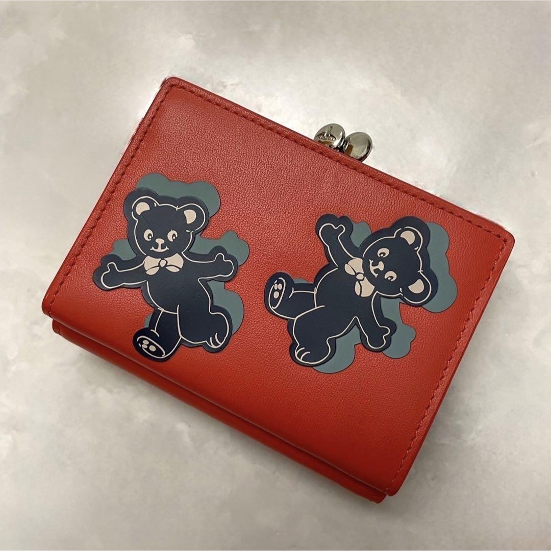 Vivienne Westwood(ヴィヴィアンウエストウッド)のVivienne Westwood HAPPY BEAR Red 三つ折り財布 レディースのファッション小物(財布)の商品写真