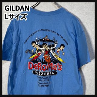 ギルタン(GILDAN)の【ギルダン】半袖Tシャツ　アニマル　犬　サーフィン　企業ロゴ　ピザ　42(Tシャツ/カットソー(半袖/袖なし))