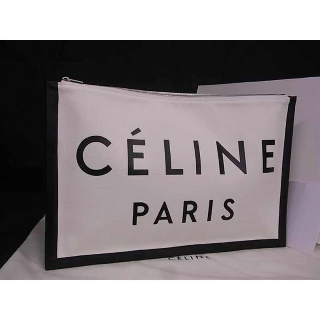 celine(セリーヌ)の■新品■未使用■ CELINE セリーヌ キャンバス×レザー クラッチバッグ セカンドバッグ レディース ホワイト系×ブラック系 AW5609 レディースのバッグ(その他)の商品写真