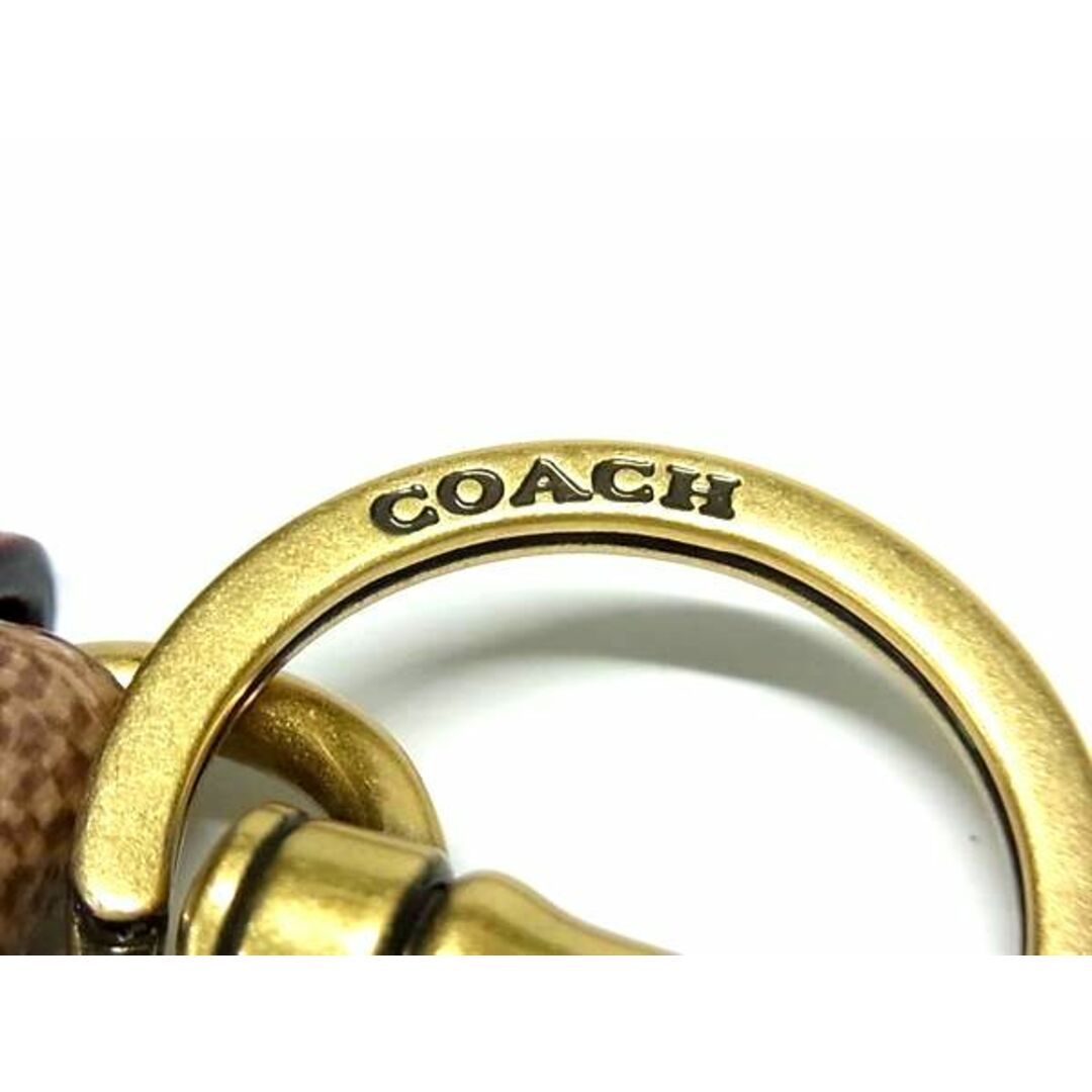 COACH(コーチ)の■新品同様■ COACH コーチ シグネチャー PVC キーホルダー ストラップ レディース ブラウン系 FA4095 エンタメ/ホビーの美術品/アンティーク(その他)の商品写真