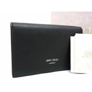 ジミーチュウ(JIMMY CHOO)の■新品■未使用■ JIMMY CHOO ジミーチュウ レザー カードケース カード入れ 名刺入れ メンズ ブラック系 AW5252(その他)