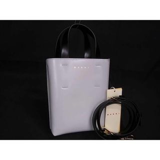 マルニ(Marni)の■新品■未使用■ MARNI マルニ ミュゼオ レザー 2WAY ハンドバッグ ショルダー クロスボディ レディース ライトグレー系 FA3650(その他)