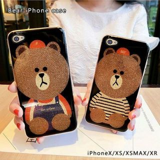 iPhoneケース クマ柄ケース　かわいくておしゃれ