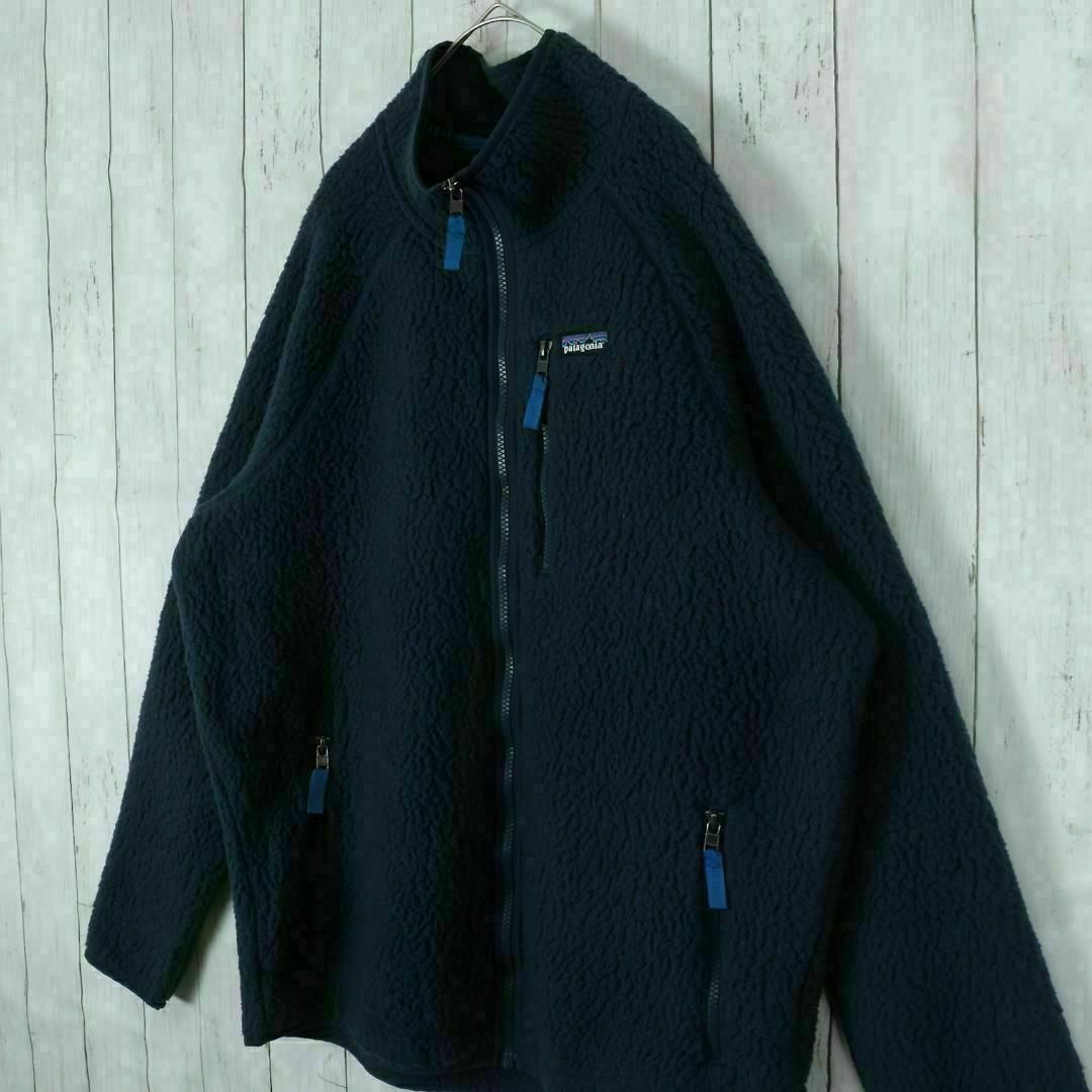 patagonia(パタゴニア)の【希少】美品 パタゴニア フリース クラシック ダークネイビー XL 入手困難 メンズのジャケット/アウター(ブルゾン)の商品写真