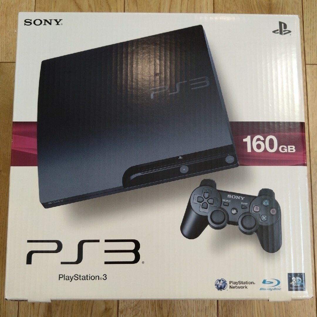 SONY(ソニー)のSONY PlayStation3 本体160GB+ソフト4本セット エンタメ/ホビーのゲームソフト/ゲーム機本体(家庭用ゲーム機本体)の商品写真