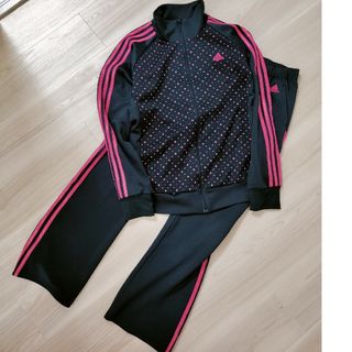 アディダス(adidas)のアディダス　ジャージ上下　ピンク×ネイビー(パーカー)