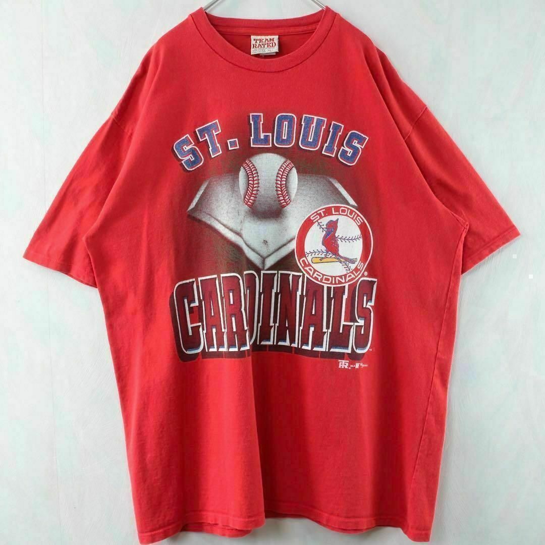 【希少】MLB セントルイス・カージナルス Tシャツ USA製 90s 入手困難 メンズのトップス(Tシャツ/カットソー(半袖/袖なし))の商品写真