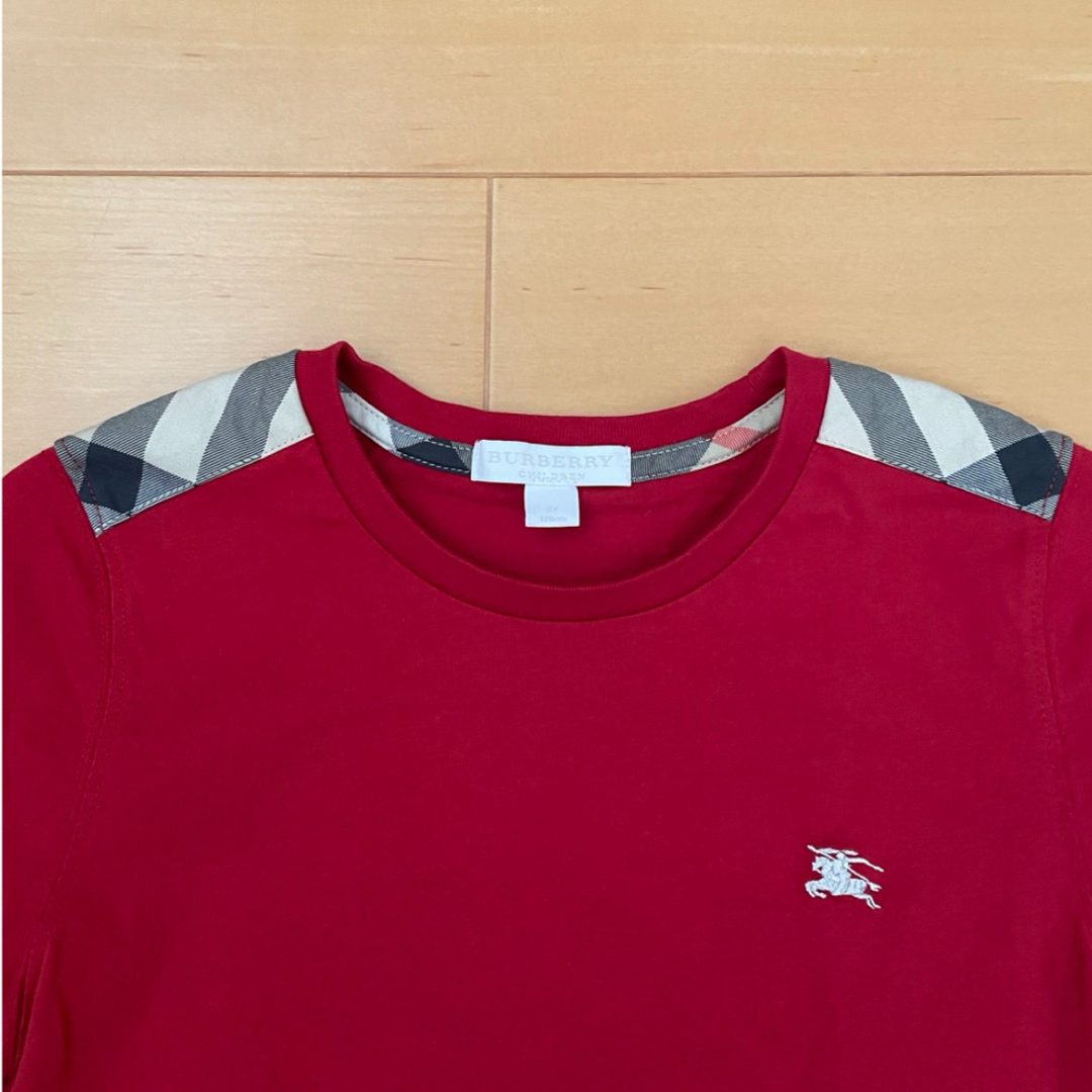 BURBERRY(バーバリー)の【新品】BURBERRYバーバリーチルドレン☆半袖Tシャツ(8Y128) キッズ/ベビー/マタニティのキッズ服男の子用(90cm~)(Tシャツ/カットソー)の商品写真