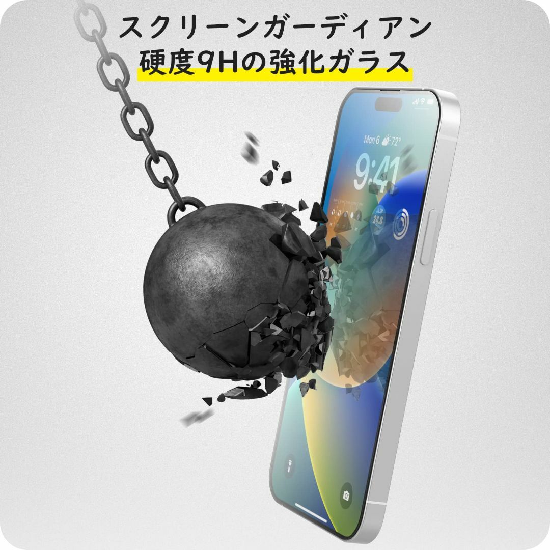 【佐藤ショップ】 iPhone 14 Pro Max アンチグレアフィルム さら スマホ/家電/カメラのスマホアクセサリー(その他)の商品写真