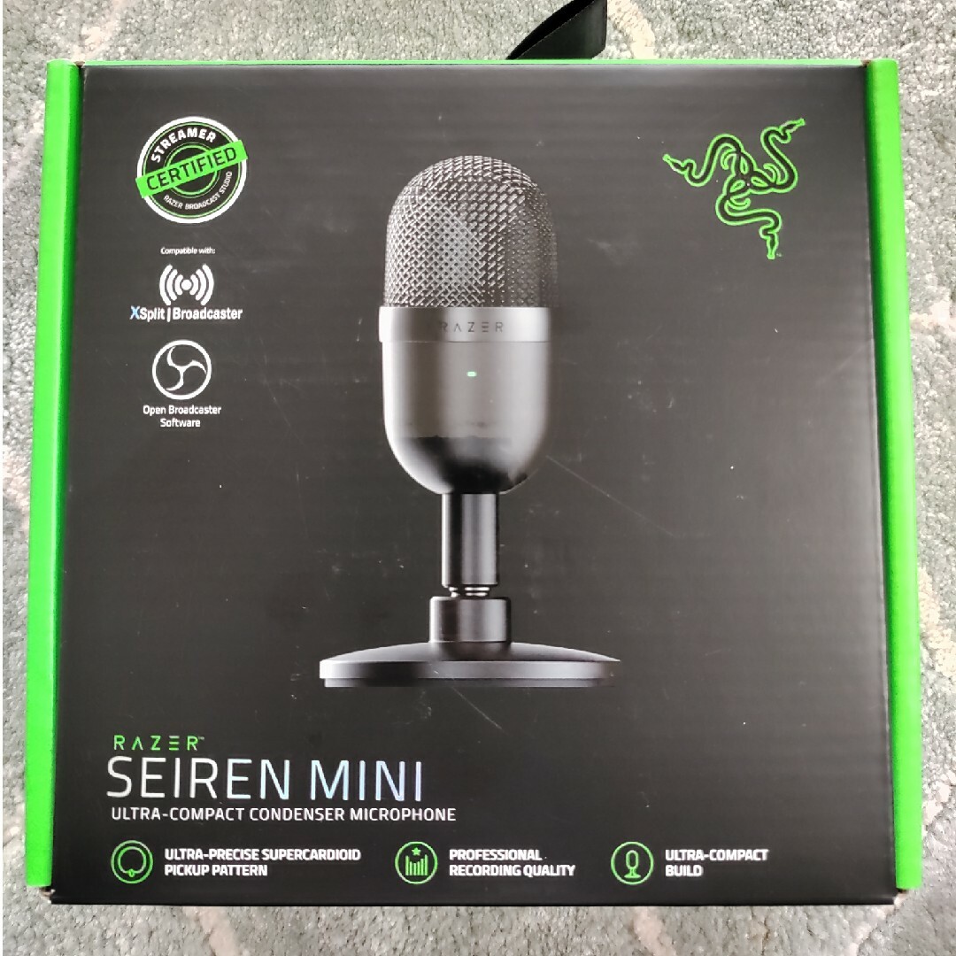 Razer(レイザー)のRazer スタンドマイク RAZER SEIREN MINI CLASSIC… 楽器のレコーディング/PA機器(マイク)の商品写真