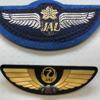 ジャル(ニホンコウクウ)(JAL(日本航空))の★希少 レア■JAL/日本航空 「パイロットのウイングバッジ」２点セット(キャラクターグッズ)