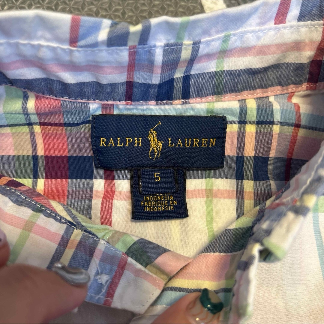 Ralph Lauren(ラルフローレン)のラルフローレン　　半袖シャツ　110 キッズ/ベビー/マタニティのキッズ服男の子用(90cm~)(ブラウス)の商品写真