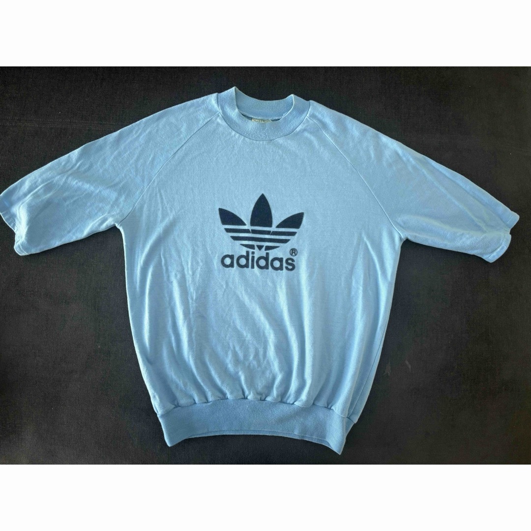 adidas(アディダス)の70年代ヴィンテージアディダスフランス製adidasVENTEX社半袖スウェット メンズのトップス(Tシャツ/カットソー(半袖/袖なし))の商品写真