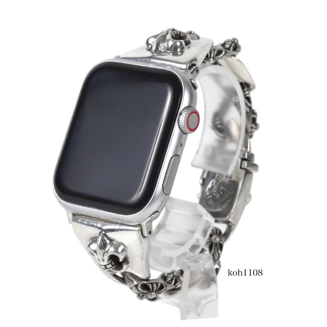 Apple Watch アップルウォッチ シルバー メンズ ブレスレット 特注品 メンズのアクセサリー(ブレスレット)の商品写真
