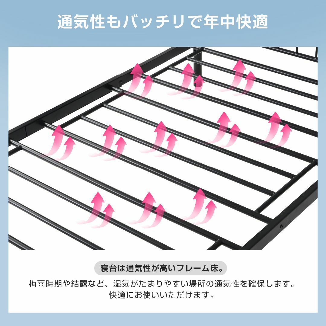 三段ベッド 分別可能 3段ベッド パイプベッド 子供ベッド 子供部屋 ロフトベッ インテリア/住まい/日用品のベッド/マットレス(ロフトベッド/システムベッド)の商品写真