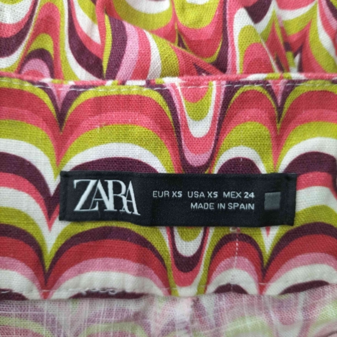 ZARA(ザラ)のZARA(ザラ) リネンレーヨン サイケデリックパンツ レディース パンツ レディースのパンツ(その他)の商品写真