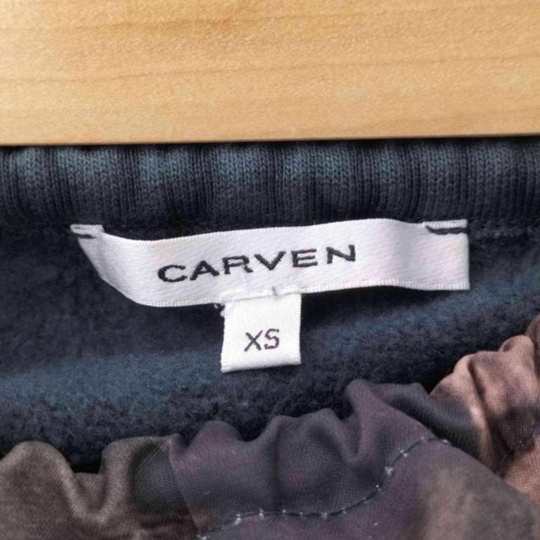 CARVEN(カルヴェン)のCARVEN(カルヴェン) プリントデザイン スウェットドッキング ミニスカート レディースのスカート(その他)の商品写真