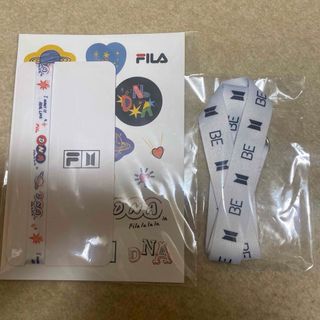 ボウダンショウネンダン(防弾少年団(BTS))のBTS 防弾少年団 FILA BE ステッカー スマホループストラップ(アイドルグッズ)