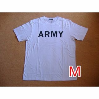 半袖Ｔシャツ◎ＡＲＭＹ◎白◎Ｍサイズ(Tシャツ/カットソー(半袖/袖なし))