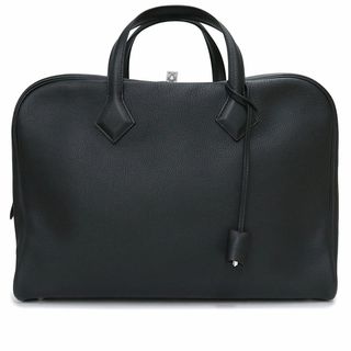 エルメス(Hermes)のエルメス ヴィクトリア 2 12H ハンドバッグ ビジネスバッグ ブリーフケース ヴォーエバーカラー レザー Noir ノワール ブラック 黒 シルバー金具 T刻印 HERMES（新品・未使用品）(ハンドバッグ)