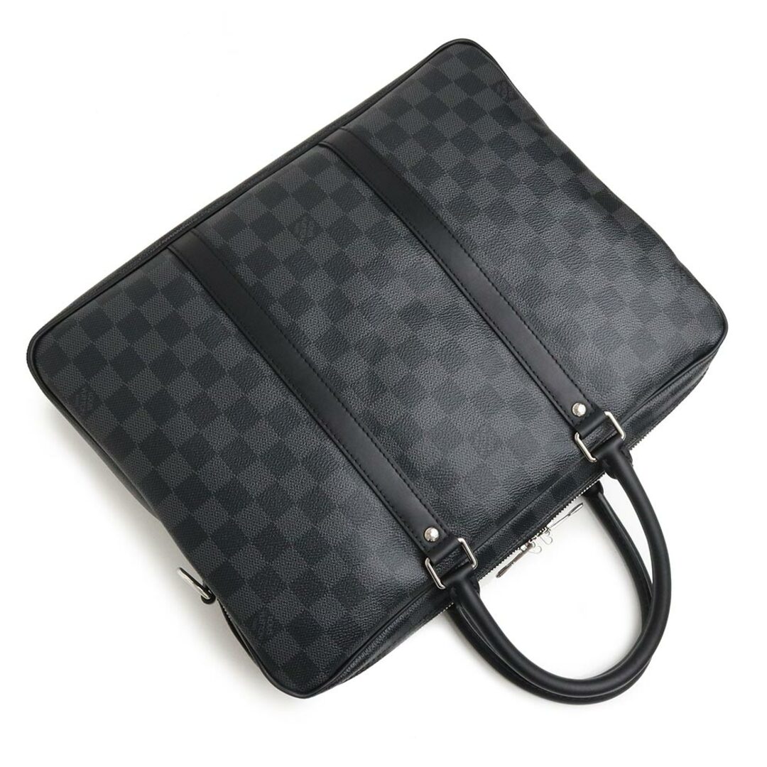 LOUIS VUITTON(ルイヴィトン)のルイ ヴィトン ポルトドキュマンヴォワヤージュ PDV PM 2way ショルダー ハンドバッグ 斜め掛け ビジネスバッグ ブリーフケース ダミエグラフィット ブラック 黒 シルバー金具 N41478 LOUIS VUITTON（未使用保管品） メンズのバッグ(ビジネスバッグ)の商品写真