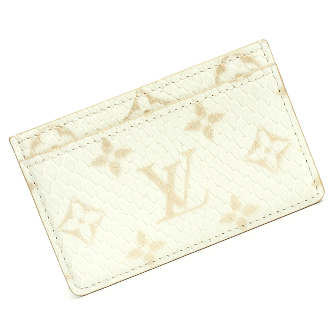 LOUIS VUITTON(ルイヴィトン)のルイ ヴィトン ポルト カルト サーンプル カードケース パスケース 名刺入れ 定期入れ パイソン エキゾチックレザー ホワイト ベージュ 白 N97857 箱付 LOUIS VUITTON（新品・未使用品） レディースのファッション小物(パスケース/IDカードホルダー)の商品写真