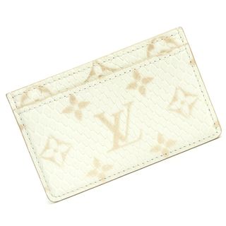 ルイヴィトン(LOUIS VUITTON)のルイ ヴィトン ポルト カルト サーンプル カードケース パスケース 名刺入れ 定期入れ パイソン エキゾチックレザー ホワイト ベージュ 白 N97857 箱付 LOUIS VUITTON（新品・未使用品）(パスケース/IDカードホルダー)