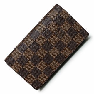 ルイヴィトン(LOUIS VUITTON)のルイ ヴィトン ポルト モネ ビエ トレゾール 二つ折り財布 ダミエ ブラウン 茶 ゴールド金具 N61730 箱付 LOUIS VUITTON（新品・未使用品）(財布)