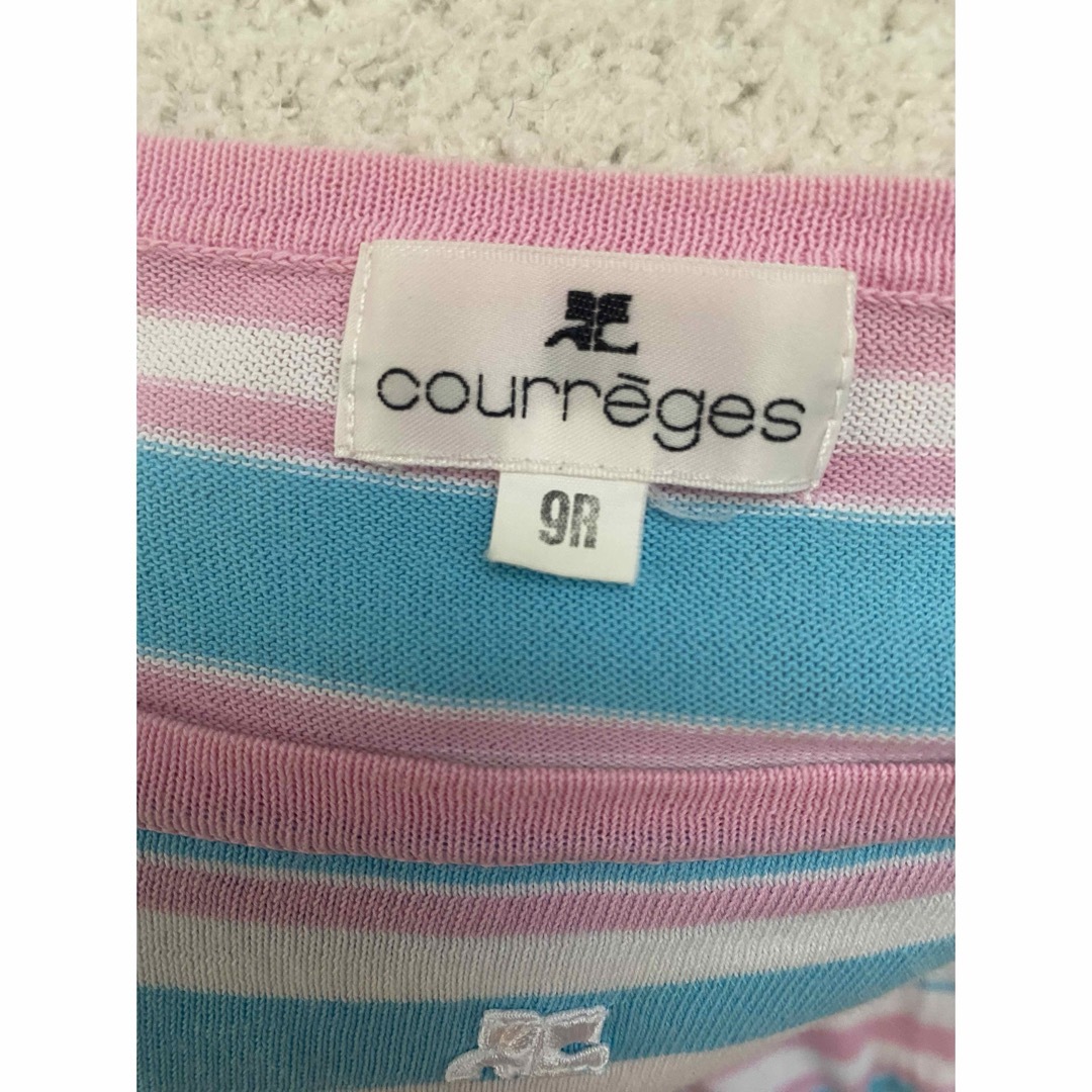 Courreges(クレージュ)のクレージュ 袖無し タンクトップ  カットソー courreges レディースのトップス(カットソー(半袖/袖なし))の商品写真