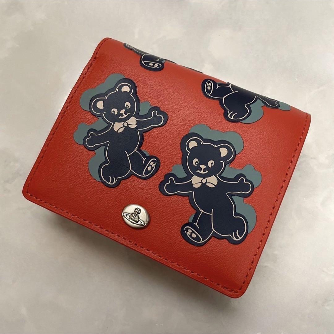 Vivienne Westwood(ヴィヴィアンウエストウッド)のVivienne Westwood HAPPY BEAR Red 二つ折り財布 レディースのファッション小物(財布)の商品写真