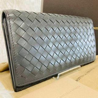 ボッテガヴェネタ(Bottega Veneta)の【希少・美品】ボッテガヴェネタ　長財布　イントレチャート　小銭入れ　レザー(長財布)