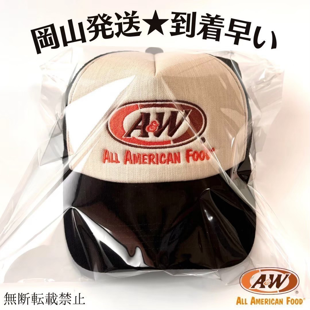 【ブラック】新品 A＆W 沖縄 メッシュ ロゴ キャップ 正規品 帽子 芸能人 メンズの帽子(キャップ)の商品写真